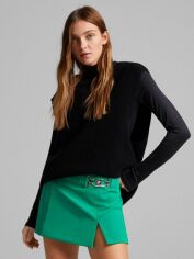 Акція на Спідниця міні літня пряма жіноча Bershka XAZ355002CYTL L Зелена від Rozetka