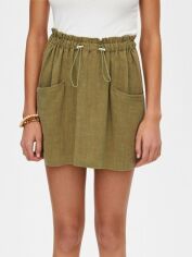 Акція на Спідниця міні літня жіноча Pull & Bear XAZ295776EOKN S Хакі від Rozetka