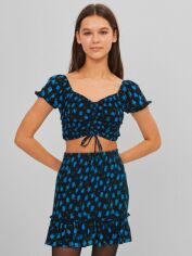Акція на Спідниця міні літня жіноча Bershka XAZ303374KMBE L Чорна від Rozetka