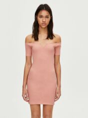 Акція на Плаття коротке літнє жіноче Pull & Bear XAZ260816TXPP XS Блідо-рожеве від Rozetka
