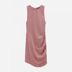 Акція на Плаття коротке літнє жіноче Zara XAZ264703FZIT M Червоне з білим від Rozetka