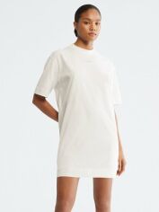 Акція на Сукня-футболка міні літня жіноча Calvin Klein 928825308 L Біла від Rozetka