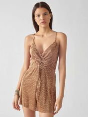 Акція на Комбінезон жіночий Pull & Bear XAZ378930CILN L Коричневий з білим від Rozetka