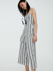 Акція на Комбінезон жіночий Pull & Bear XAZ295817TJMG M Білий з чорним від Rozetka