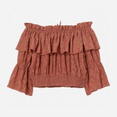 Акція на Топ жіночий H&M XAZ198194CESN 40 Теракотовий від Rozetka