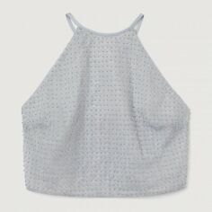 Акція на Топ жіночий H&M XAZ237237BYJF 42 Блакитний від Rozetka
