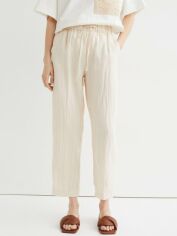 Акція на Штани жіночі H&M XAZ326740GITH L Бежеві від Rozetka
