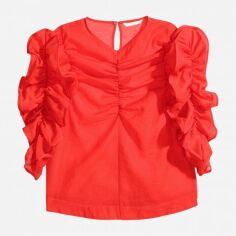 Акція на Блузка жіноча H&M XAZ166066PLBY 36 Червона від Rozetka