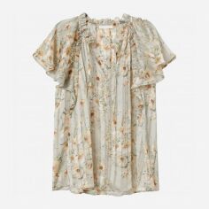 Акція на Блузка жіноча H&M XAZ212318KXQP 34 Блідо-зелена від Rozetka