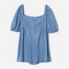 Акція на Блузка для вагітних жіноча H&M Mama XAZ271822DVMH S Синя від Rozetka