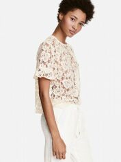 Акція на Блузка жіноча H&M XAZ063449MWNC 42 Молочна від Rozetka