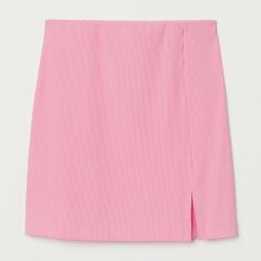 Акція на Спідниця міні літня пряма жіноча H&M XAZ332862DUEW M Рожева від Rozetka