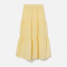 Акція на Спідниця H&M XAZ245743KPWO 36 Жовта з білим від Rozetka