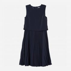 Акція на Плаття коротке літнє жіноче H&M XAZ143659LHTC 34 Темно-синє від Rozetka