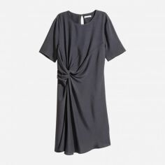 Акція на Плаття коротке літнє жіноче H&M XAZ163399PAIE 34 Темно-сіре від Rozetka