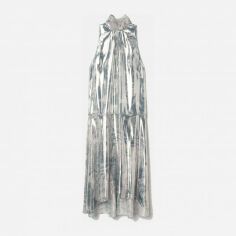 Акція на Сукня міді літня жіноча H&M XAZ388412QYOS M Срібляста від Rozetka