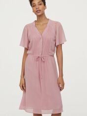 Акція на Плаття міді літнє жіноче H&M XAZ333605WWTP 34 Рожеве від Rozetka