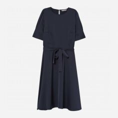 Акція на Сукня міді літня жіноча H&M XAZ212823EIEX 42 Темно-синя від Rozetka