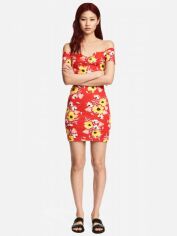 Акція на Сукня коротка літня жіноча H&M XAZ069345RSAC 34 Червона від Rozetka