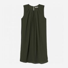 Акція на Сукня коротка літня жіноча H&M XAZ214644OCES XL Темно-зелена від Rozetka