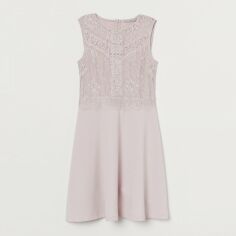 Акція на Плаття коротке жіноче H&M XAZ327861BOHC XL Блідо-бузкове від Rozetka
