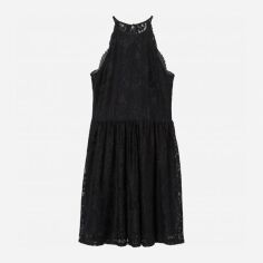 Акція на Сукня коротка літня жіноча H&M XAZ228654EBQD 36 Чорна від Rozetka