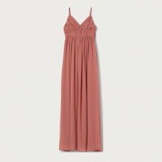 Акція на Плаття вечірнє довге літнє жіноче H&M XAZ333362MXCX 40 Пудрове від Rozetka