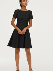 Акція на Плаття-футболка коротке літнє жіноче H&M XAZ141214ZISZ 42 Чорне від Rozetka