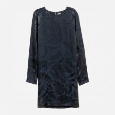Акція на Сукня коротка осіння жіноча H&M 0502530-5 32 Темно-синя (СА2000001983126) від Rozetka
