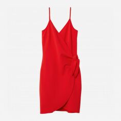 Акція на Плаття на запах коротке літнє жіноче H&M XAZ123592IRUC 36 Червоне від Rozetka