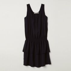 Акція на Плаття коротке літнє жіноче H&M XAZ125504VWFK 42 Чорне від Rozetka