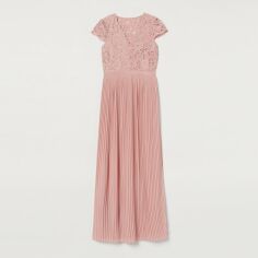 Акція на Плаття вечірнє довге літнє жіноче H&M XAZ333004TTER 36 Пудрове від Rozetka
