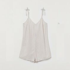Акція на Комбінезон жіночий H&M XAZ404579HOAS 38 Бежевий з білим від Rozetka