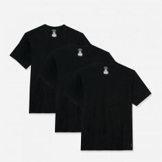 Акція на Футболка Polo Ralph Lauren 86215475 1X 3 шт Чорна від Rozetka