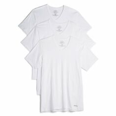 Акція на Набір футболок Calvin Klein 171712890 XL 3 шт Білий від Rozetka