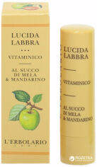 Акція на Вітамінний блиск для губ Lerbolario на базі яблучного соку та мандарина 4.5 мл від Rozetka