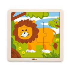 Акція на Деревянный пазл Viga Toys Лев, 9 эл. 51442 від Podushka