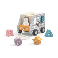 Акція на Деревянный сортер-каталка Viga Toys PolarB Грузовичок 44041 від Podushka