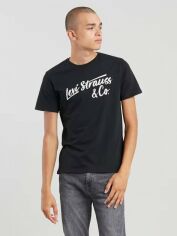 Акція на Футболка бавовняна довга чоловіча Levi's 373728918 XS Чорна від Rozetka