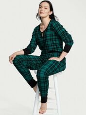 Акція на Піжама (кофта + штани) жіноча великих розмірів Victoria's Secret 278813486 XXL Зелена від Rozetka