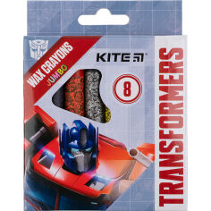 Акция на Мелки восковые 8 цветов Jumbo Transformers Kite TF21-076 от Podushka
