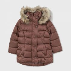Акція на Дитяча зимова куртка для дівчинки H&M 804-8692972 116 см Коричнева від Rozetka