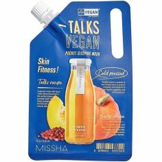 Акция на Маска ночная для гладкости кожи Missha Talk Vegan Squeeze Skin Fitness 10г от MOYO