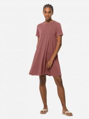 Акція на Сукня-футболка міні осіння жіноча Jack Wolfskin Relief Dress 1507122-2191 M Темно-рожева від Rozetka
