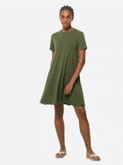 Акция на Сукня-футболка міні осіння жіноча Jack Wolfskin Relief Dress 1507122-4129 XS Зелена от Rozetka
