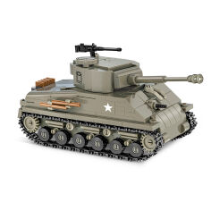 Акція на Конструктор COBI Друга Світова Війна Танк M4 Шерман 320 деталей (COBI-2711) від Будинок іграшок