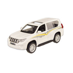 Акция на Автомодель Автопром білий з жовтим візерунком (4327/2) от Будинок іграшок