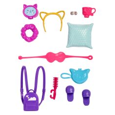 Акція на Набір аксесуарів Barbie Літній відпочинок Фіолетовий рюкзак (GWD98/HJT29) від Будинок іграшок