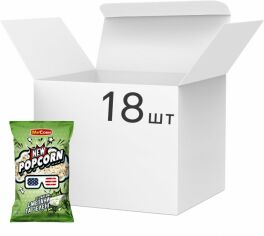 Акція на Упаковка Попкорна Mr'Corn зі смаком сметани та зелені 70 г х 18 шт від Rozetka