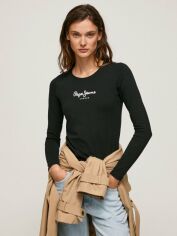 Акція на Лонгслів довгий жіночий Pepe Jeans 237844918 S Чорний від Rozetka